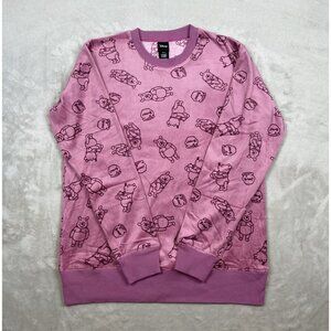 Disney Womens Pink Winnie The Pooh Sweatshirt Small